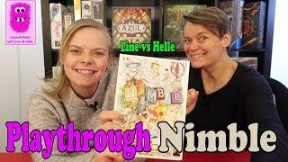 Nimble, Playthrough & First Impression (In English, card game, board game, family game)
