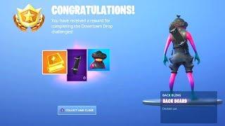 I Got The *FREE* DOWNTOWN DROP CHALLENGES and the BACK BOARD BACK BLING In Fortnite!