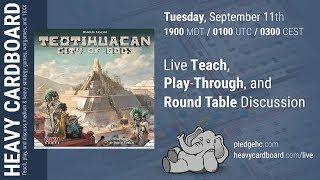 Teotihuacan 4p Play-through &  Teaching by Heavy Cardboard