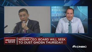 Nissan CEO: Board will seek to oust Ghosn Thursday