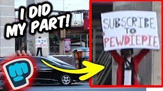 Philippines | PewDiePie Sign Board in The Middle of Manila Rush Hour