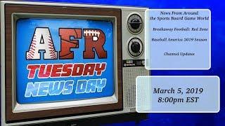 AFR Tuesday News Day for March 5, 2019: Sports Board Game News