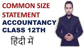 what is common size statement - Accountancy class 12th board exam 2019 | commerce