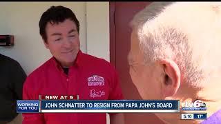 John Schnatter to resign from Papa John's Board