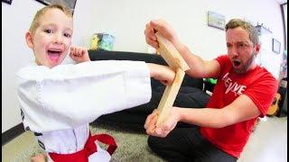 Father & Son BREAKING KARATE BOARDS PRACTICE!