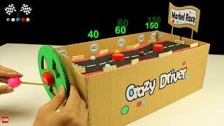 How to make Amazing DIY Marble Race Board Game from Cardboard