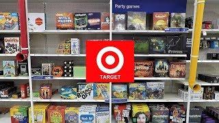 ENTIRE GAMES SECTION AT TARGET - Party Games Board Games Brain Games for Kids Family Game Shopping