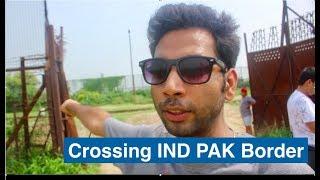 Crossing The INDIA - PAKISTAN BORDER On Railway Line