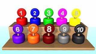 Learn Color Numbers Rainbow Board Game | Baby Nursery Rhymes Kids Songs Videos for Children Baby Kid