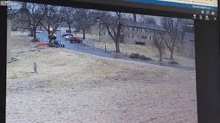 Surveillance video shows KCPS school bus roll over with students on board

Surveillance video just s