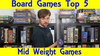 Top 5 Mid Weight Hobby Board Games