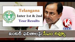 CM KCR Holds Review Meeting With Education Minister & Board Officials On Inter Results Issue | V6