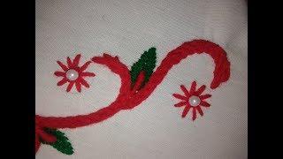 Hand Embroidery | Border Design Stitch  | hand Stitches Border line | New Design