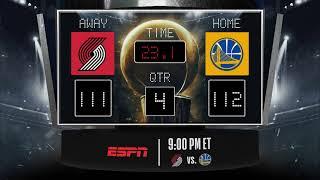Trail Blazers @ Warriors LIVE Scoreboard - Join the conversation & catch all the action on ESPN!