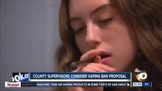 County Board of Supervisors mulls proposed vaping ban