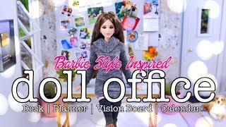 DIY - How to Make: Barbie Style Inspired Office | Desk | Vision Board & more