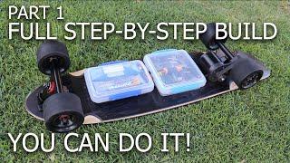 Electric Skateboard Build - Belt Drive | Weight ~11 lbs | Price ＜ $300 | Speed ＞ 23 mph
