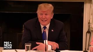 WATCH: President Trump takes part in American workforce policy advisory board meeting