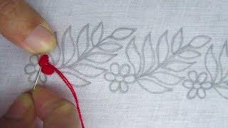 Hand Embroidery, New Border Line Design for Kamij, Nakshi Katha Border Design