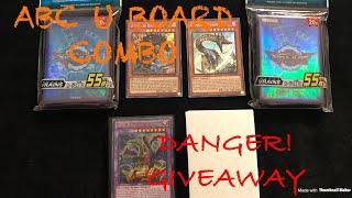 ABC U Board Combo Video & DANGEROUS GIVEAWAY AT 500 SUBSCRIBERS!!! Yugioh