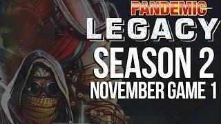 Pandemic Legacy Season 2 November Game 1 - SPOILERS Full Board Game Play Session