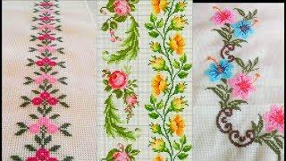 Hand Embroidery Latest Cross Stitch Border Line Design Ideas , Embroidery Hobby & Collection