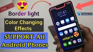 How to Set Border Light On Any Android Phones | Malayalam