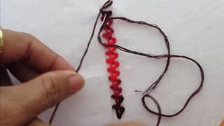 basic hand embroidery border line